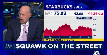 Jim Cramer: I was 'stunned' by Starbucks' terrible quarter