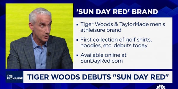 Tiger Woods enters 'surging' golf apparel space with Sun Day Red