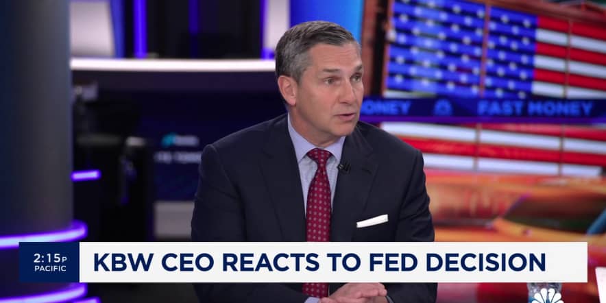KBW CEO Tom Michaud reacts to Fed decision's impact on banks and the inflation battle