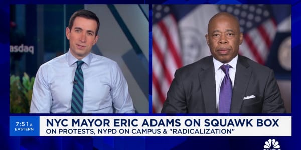 NYC Mayor Eric Adams on protest crackdown: We're not going to accept chaos in the city