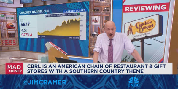 Consumers are moving toward quick service food places, says Jim Cramer