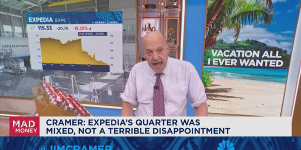 Expedia's quarter was mixed, not a terrible disappointment, says Jim Cramer