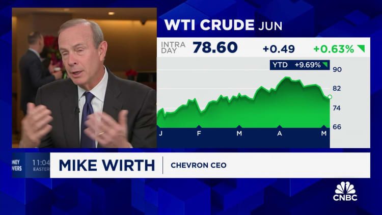 Chevron CEO Mike Wirth: Demand for natural gas will be higher than expected