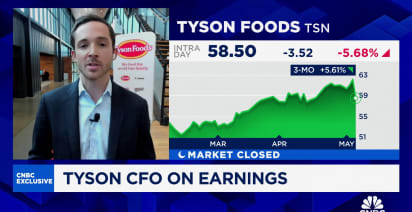 More tailwinds than headwinds in chicken right now, says Tyson Foods CFO