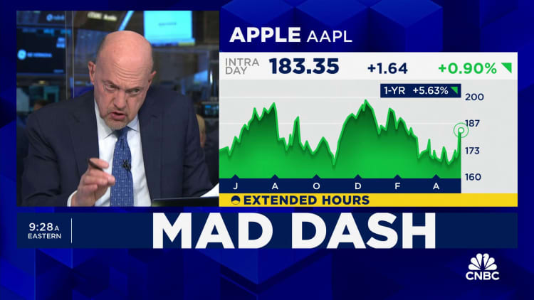 Cramer’s Mad Dash: Apple