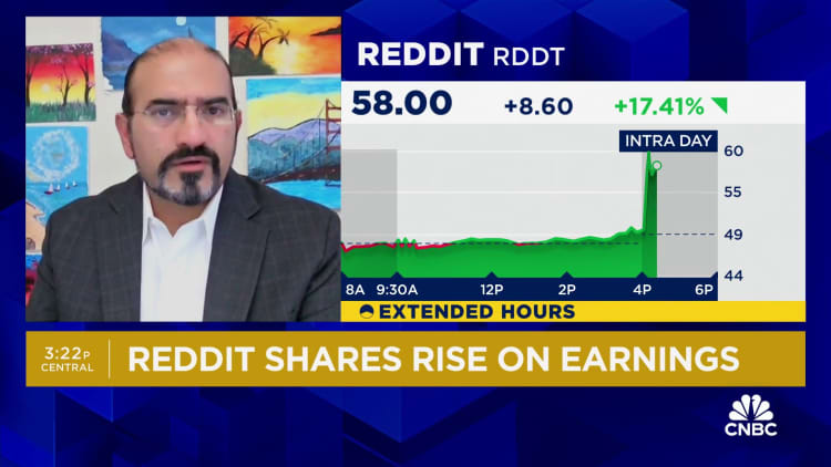درآمد سهام Reddit در اولین گزارش سه ماهه از زمان عرضه اولیه سهام افزایش یافت