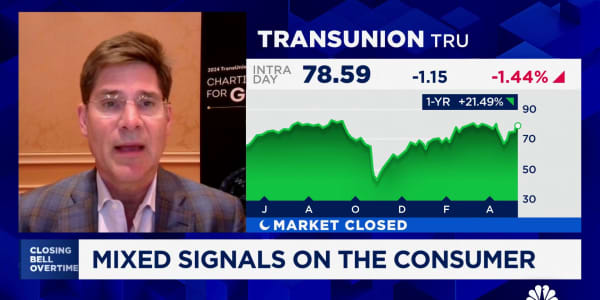 TransUnion CEO Chris Cartwright says consumer appetite for credit is still high