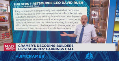 Jim Cramer discusses how rate hikes impacted Builders FirstSource Q1 numbers