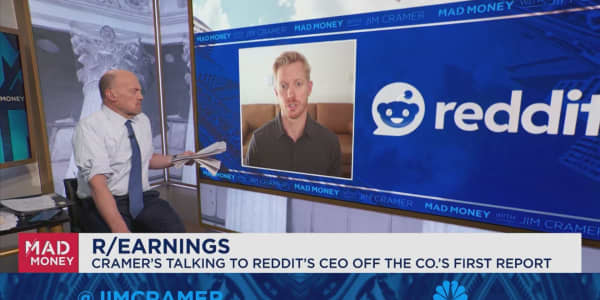 Reddit CEO joins Jim Cramer to talk its first quarterly earnings report