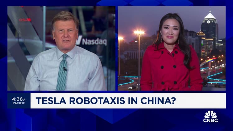 China would welcome Tesla's robotaxi testing in the country, a state media report said