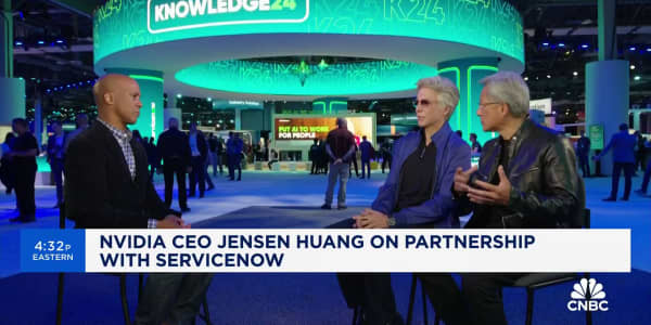 Watch CNBC's full interview with Nvidia's Jensen Huang and ServiceNow's Bill McDermott