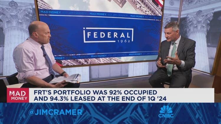 Jim Cramer gets a read on REITs with Federal Realty Investment Trust CEO Don Wood