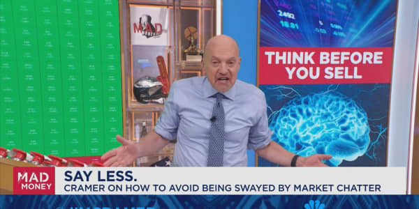 As long as the thesis of the stock hasn't changed, resist the desire to take action, says Jim Cramer