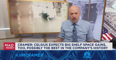 Celsius expects big shelf space gains, possibly the best in its history, says Jim Cramer
