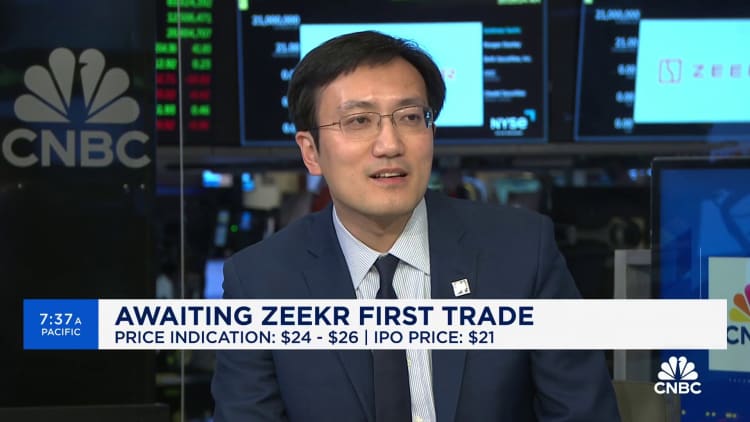 Zeekr CFO: There's an opening in the crowded EV market for premium cars in China