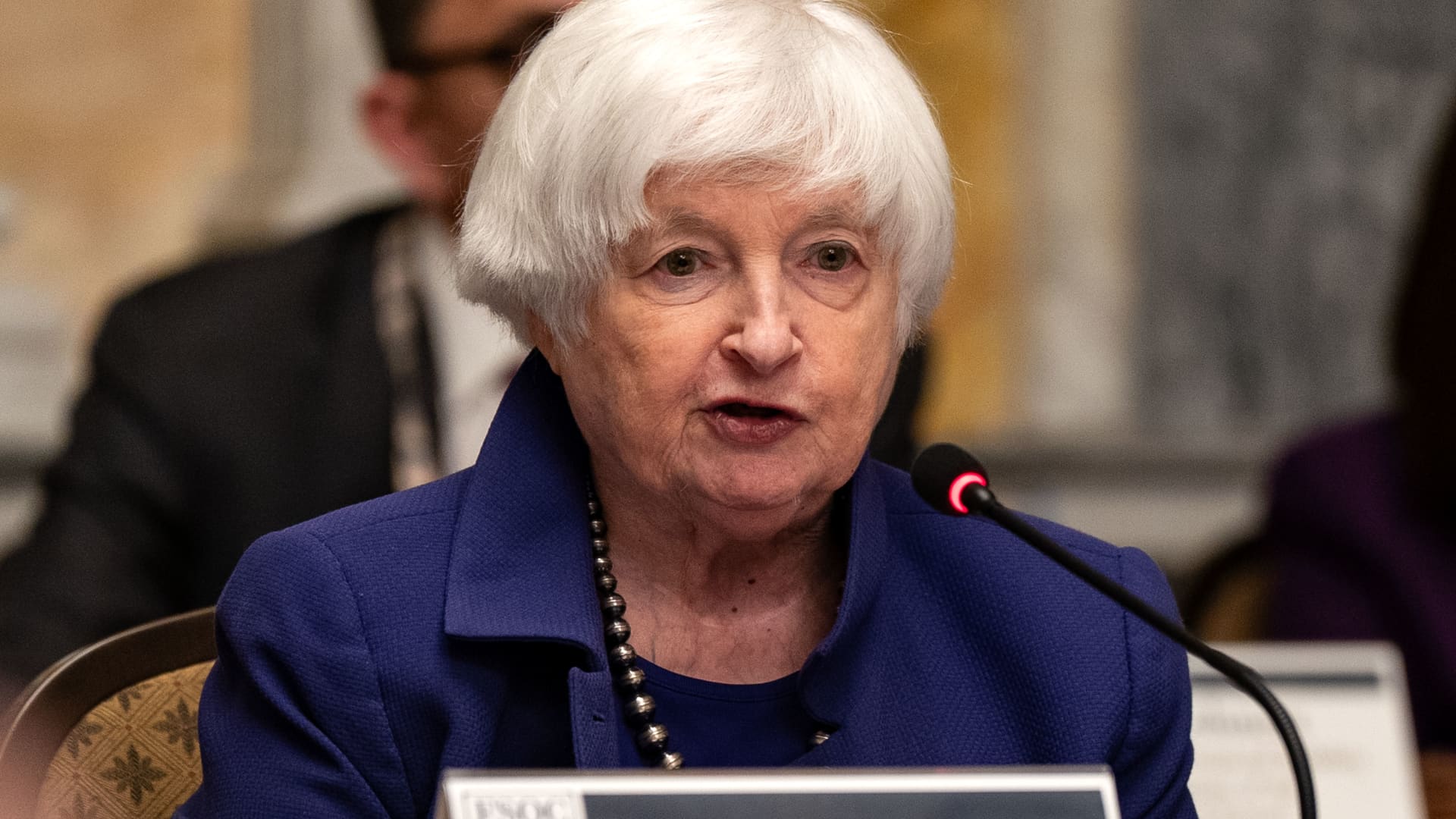 European banks in Russia face ‘awful lot of risk’, Yellen says