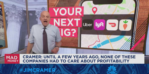 Until a few years ago gig companies did not have to care about profitability, says Jim Cramer