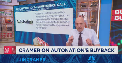 Jim Cramer discusses how buybacks drive stocks higher