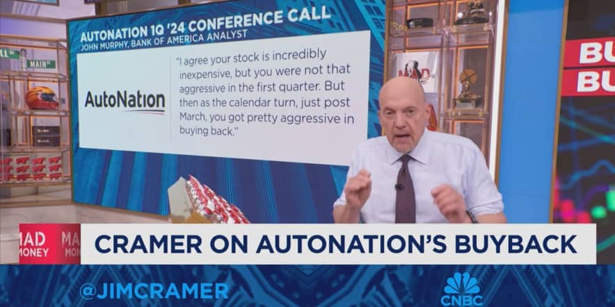 Jim Cramer discusses how buybacks drive stocks higher