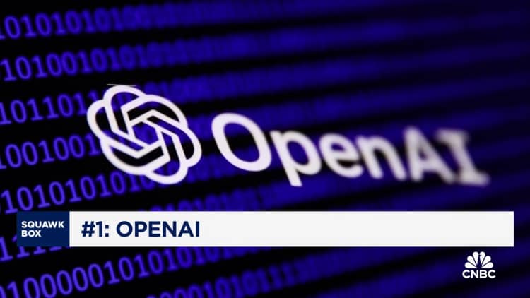 The CNBC Disruptor 50 2024: OpenAI becomes the first consecutive No. 1 company