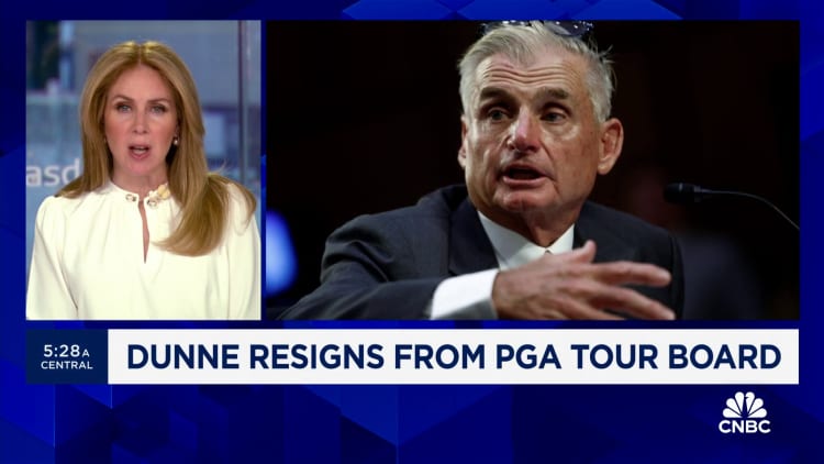 Jimmy Dunne resigns from PGA Tour board