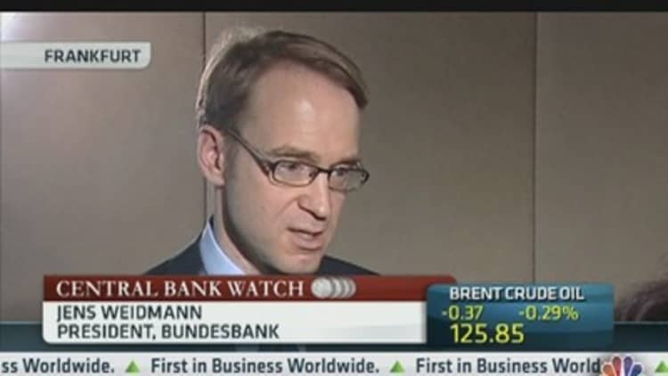 Weidmann: Withdrawal Strategy Needed for ECB Liquidity Scheme