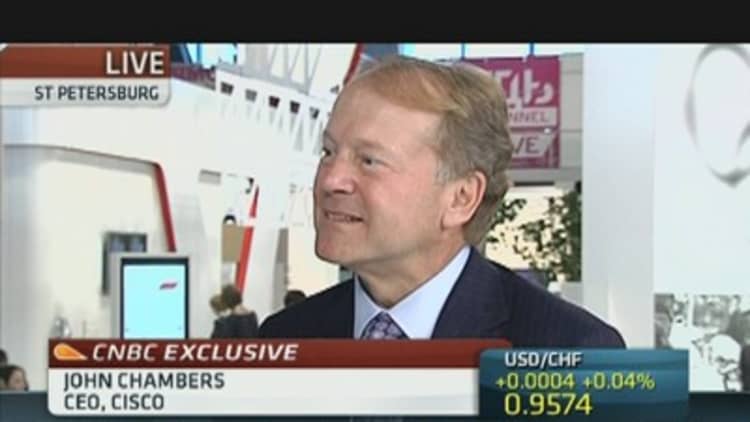 Invest 'When Things Are Slowing': Cisco CEO